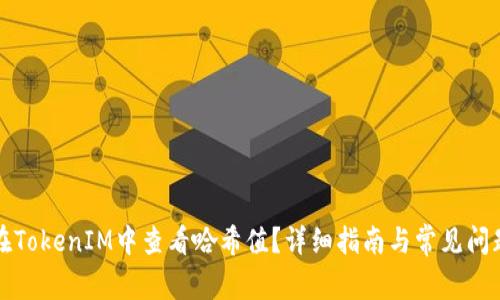 如何在TokenIM中查看哈希值?详细指南与常见问题解答